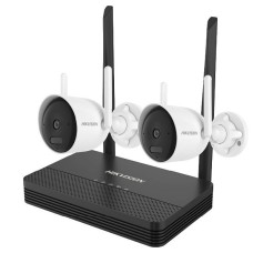 Hikvision NKS424WBH Kit format din NVR cu 4 canale și 2 camere Wi-Fi wireless de 4 MP