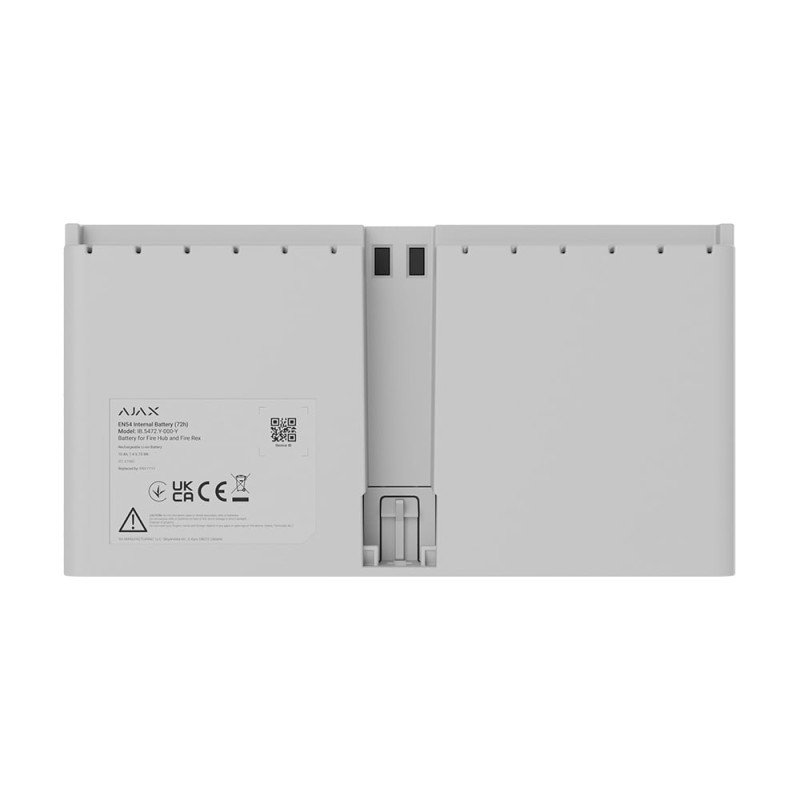 Ajax EN54 Internal Battery (72h) White — Baterie Li-ion reîncărcabilă pentru EN54 Fire Hub Jeweller / EN54 Fire ReX Jeweller 