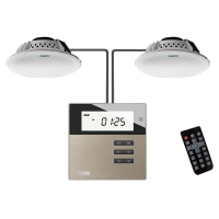 Комплект из мини-усилителя DM835 и двух потолочных динамиков DSP5011L  M2